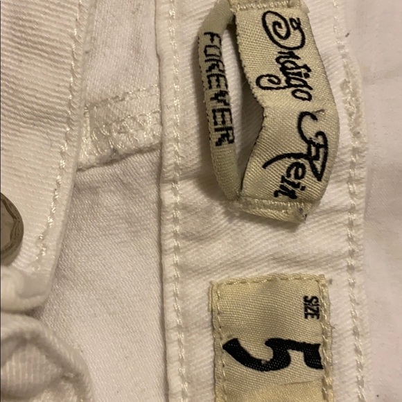 Indigo size 5 white jeans distressed - Picture 5 of 7